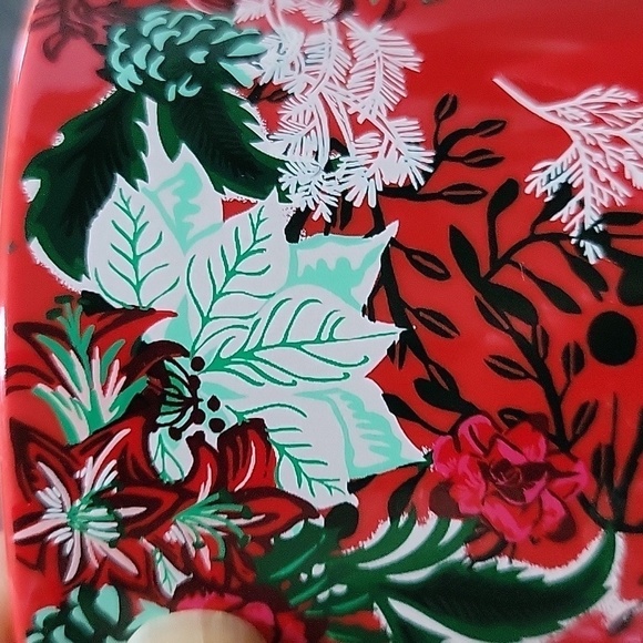 Starbucks Holiday Red White Green Poinsettia Christmas 2022 Ceramic Mug Cup 8oz - Picture 11 of 12